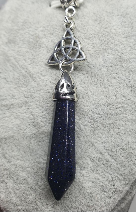 Dragonite or Blue Sandstone Bullet Necklace
