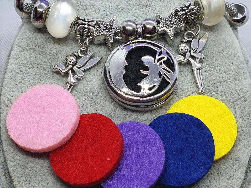Fairy Perfume Holder Necklace with Charms
