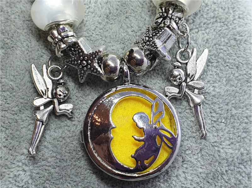 Fairy Perfume Holder Necklace with Charms